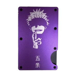 Jujutsu Kaisen Gojo Satoru Minimalistic Custom Laser Engraved Metal Wallet Anime Gift